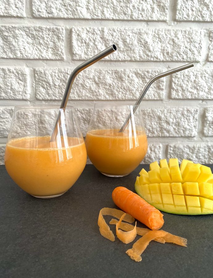 Smoothie m. mango, gulerod og banan