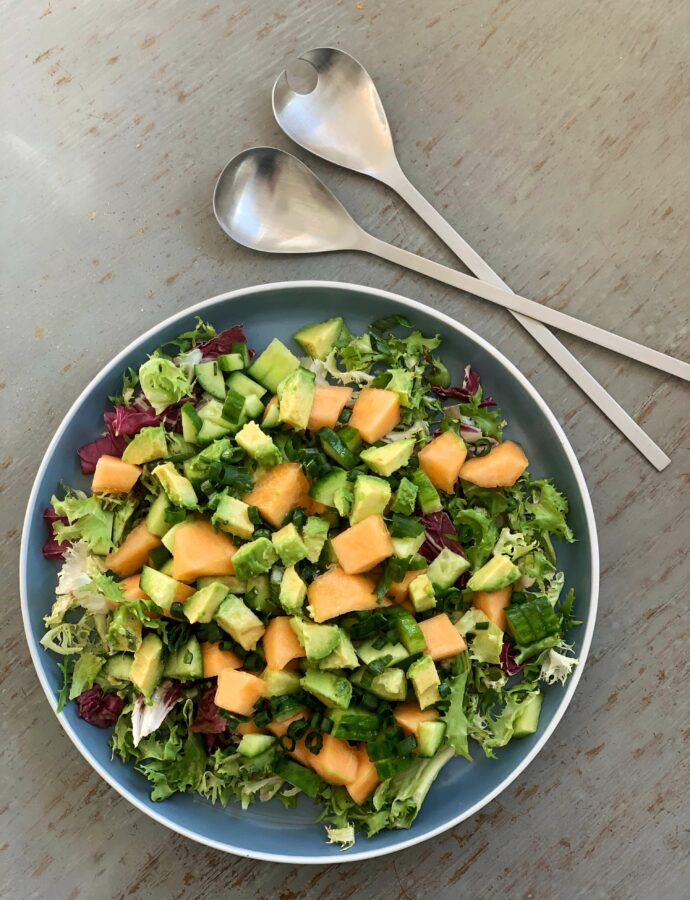 Salat med Galiamelon og Avokado