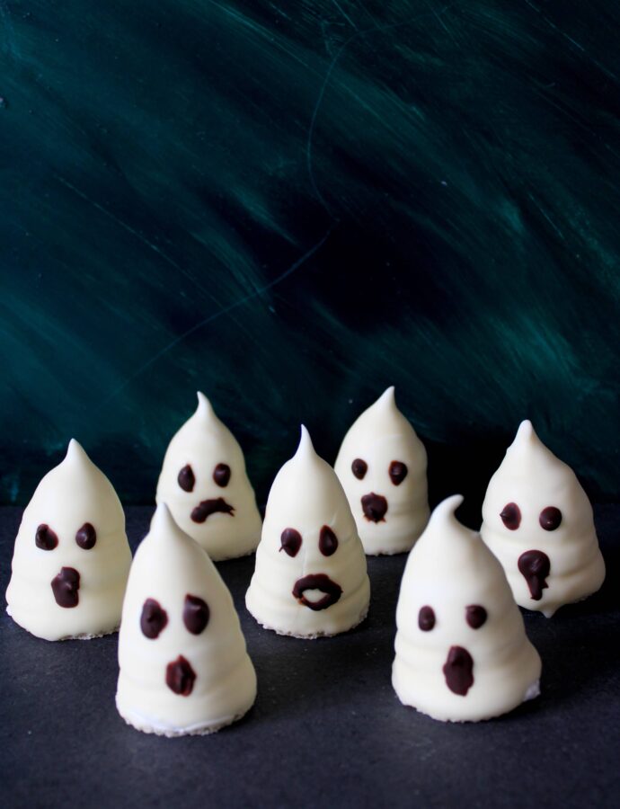 Spøgelsesflødeboller med citronsmag (halloween edition)